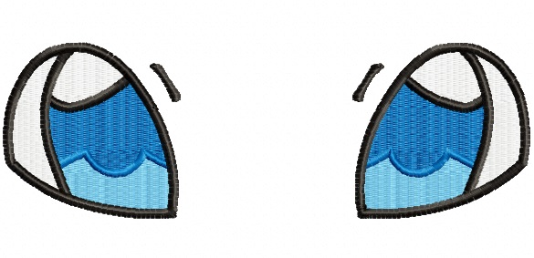 Mew Eyes for Toys Machine Embroidery Design 