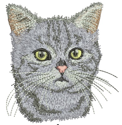 Cat for the Pocket, Machine Embroidery Design