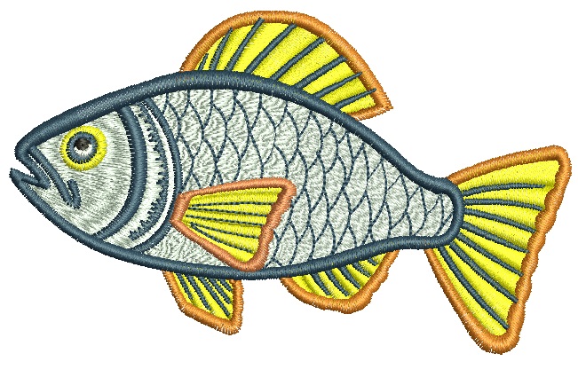 Fish Machine Embroidery Design 