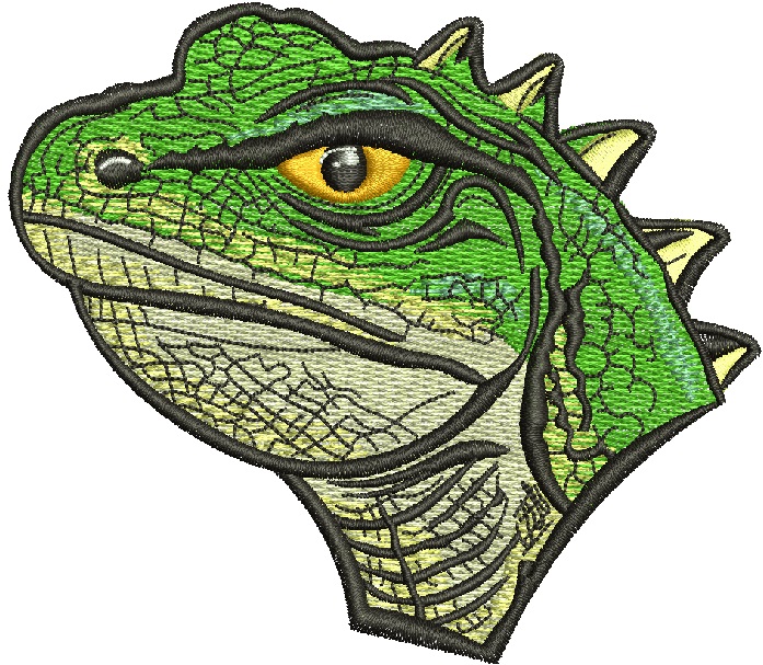 Dragon Lizard Machine Embroidery Design 