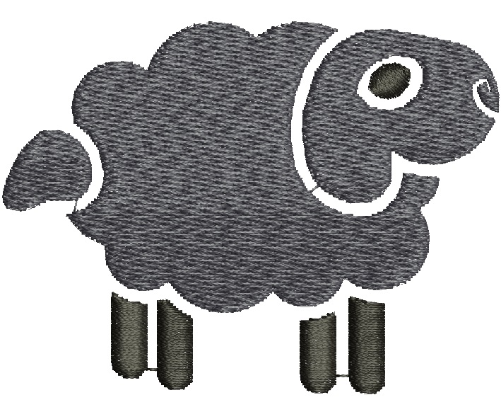 Sheep Machine Embroidery Design 