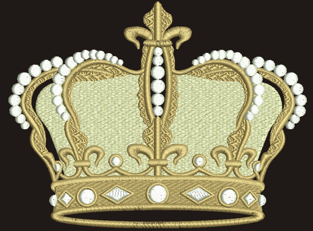 Crown Machine Embroidery Design 