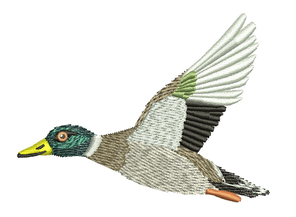 Drake Duck Machine Embroidery Design 