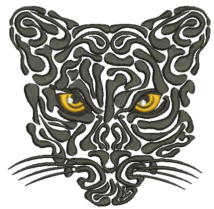 Mountain Lion Machine Embroidery Design 