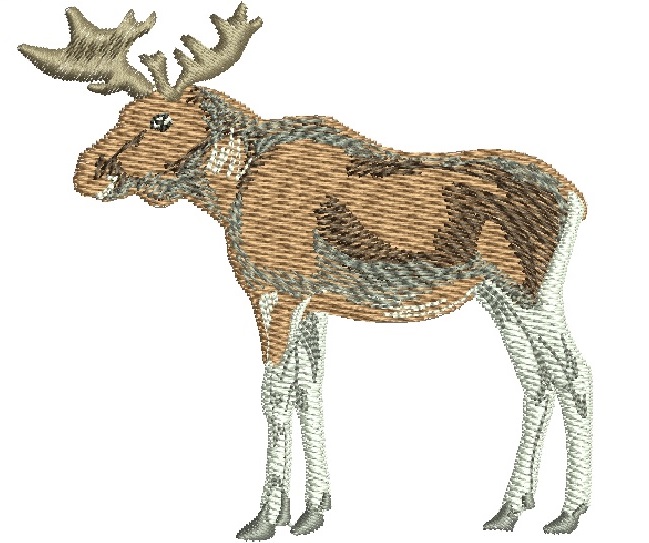 Elk Machine Embroidery Design 
