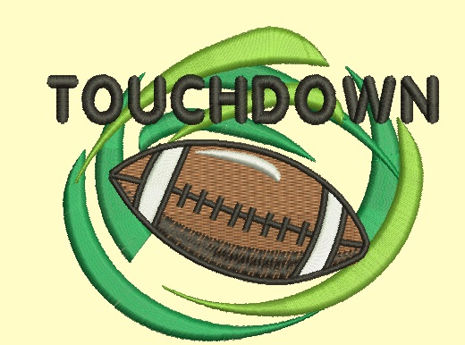 Touchdown football Machine Embroidery Design 