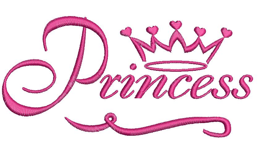 Princess crown Machine Embroidery Design 