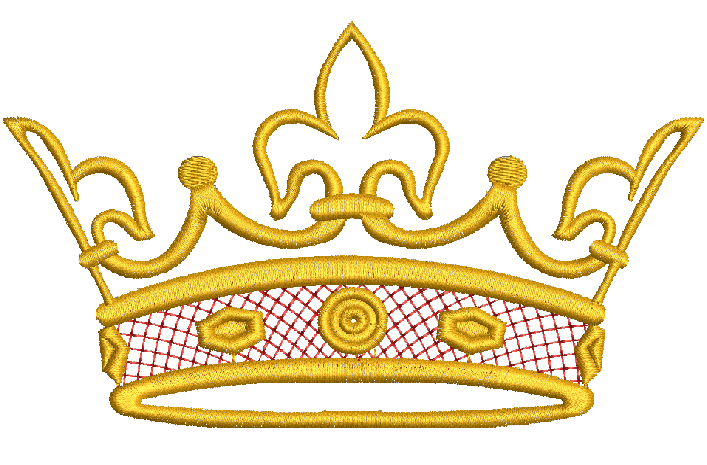 Crown Machine Embroidery Design 