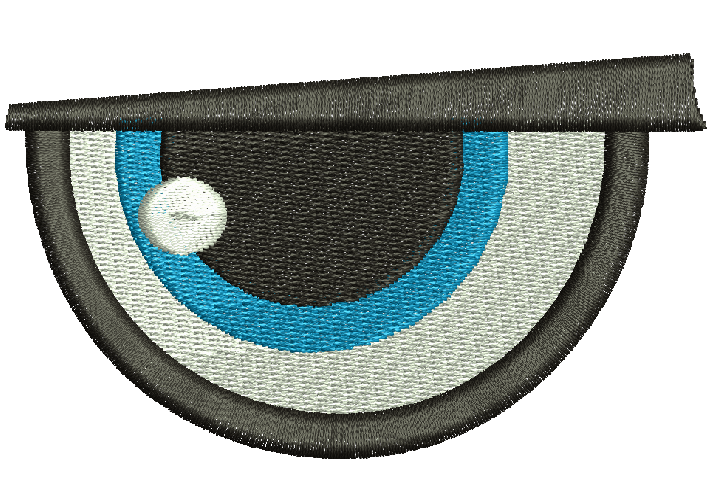 Blue Eye for Dolls and Toys Machine Embroidery Designs 