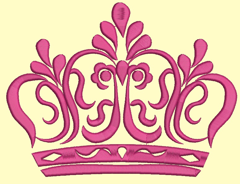 Classic Crown Machine Embroidery Design 