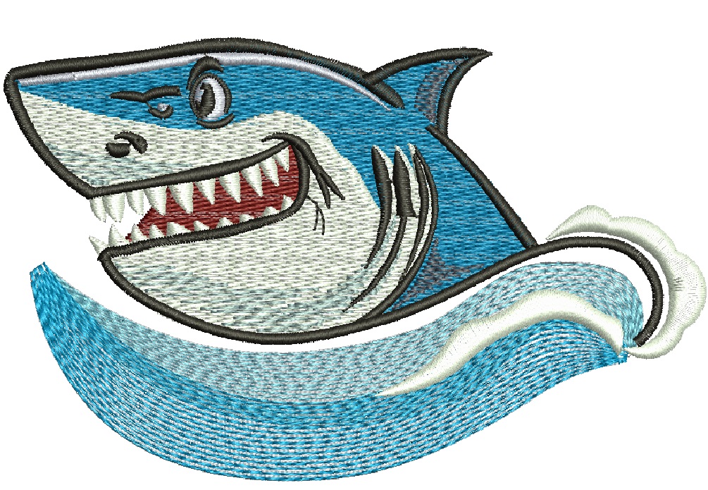 Shark Machine Embroidery Design 