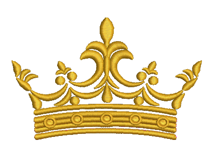 Crown Machine Embroidery Design 