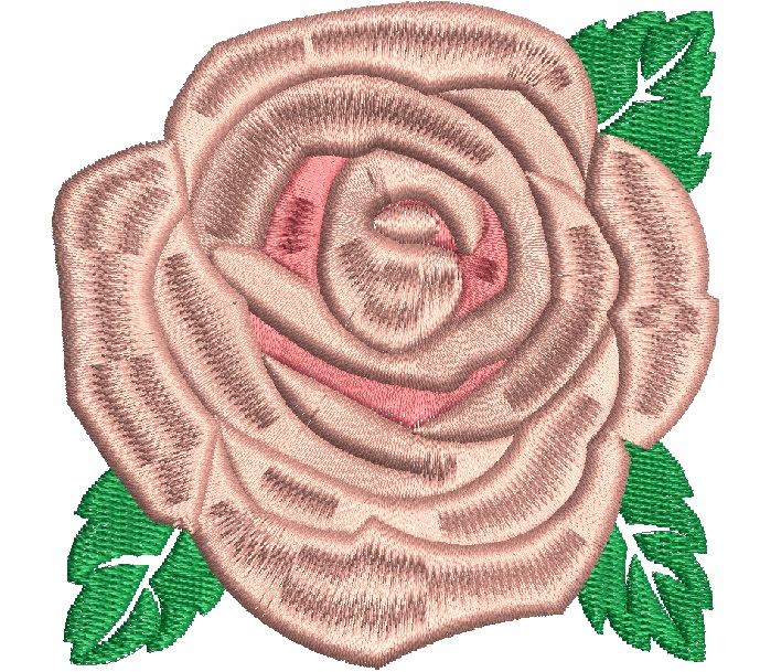 Rose flower machine embroidery design 