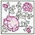 Peony Square,  Size: 5.83 x 5.83,  Stitches: 21071, Colors: 5 