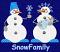 Snow Family,  Stitches: 16985,  Size: 4.98 x 4.25, Colors: 7