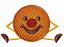 Hanukkah: Dancing Dougnut #6,  Size: 3.85 x 2.39, Stitches: 8294,  Colors: 4 