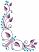 Corner #2: Elegant Flowers Ornament Machine Embroidery Design