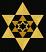 Star Of David #4,  Size: 4.11  x 4.84,  Stitches: 10530,  Colors: 2 
