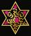 Star Of David #6,  Size: 4.13 x 4.83, Stitches: 12851,  Colors: 3