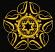Gold Star of David Quilt Block Machine Embroidery Design