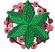 Holly Berry Small Round Center,  Stitches: 9589,  Size: 2.74 x 2.40, Colors: 6