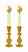 Candles - embroidery,  Size: 1.90 x 4.49"  Stitches: 5121,  Colors: 4