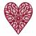 Lacy Heart Machine Embroidery Design