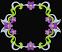 Frame #1 - Violets,  Size: 5.92 x 4.84,  Stitches: 16274,  Colors: 5