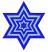 Star Of David #2,  Size: 3.41 x 3.89,  Stitches: 12933,  Colors: 2