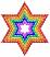 Star Of David #12,  Size: 3.45 x 3.96,  Stitches: 7741,  Colors: 6