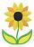 Sunflower #3,  Size: 2.74 x 3.86,  Stitches: 11939,  Colors: 4 