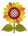 Sunflower #2,  Size: 2.69 x 3.28,  Stitches: 12880,  Colors: 5 