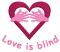 Love is Blind,  Stitches: 7381,  Size: 3.86 x 3.30,  Colors: 2