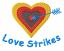 Love Strikes,  Stitches: 10095,  Size: 3.86 x 2.89,  Colors: 4