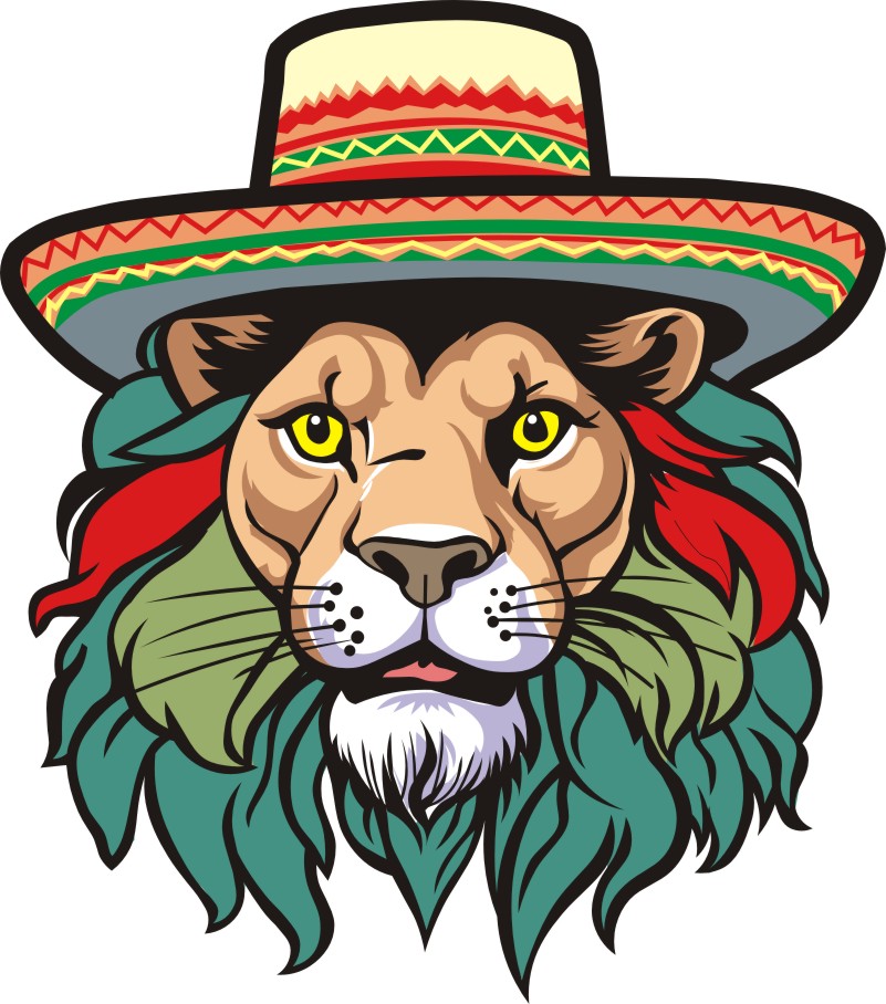 Lion Vector SVG Cut File, Wild Animal Line Art Illustration 