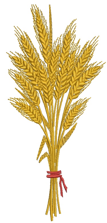 Set of three sheaf sheaf of wheat Machine Embroidery Designs  