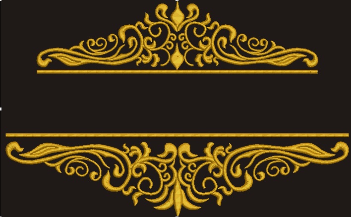 Whorls Floral Name Frame Machine Embroidery Design for Personalization and Decorative Projects 