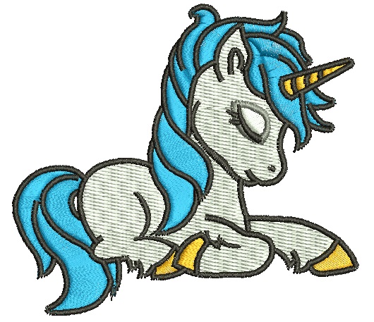 Unicorn  Embroidery Machine Embroidery Design, Instant Download 