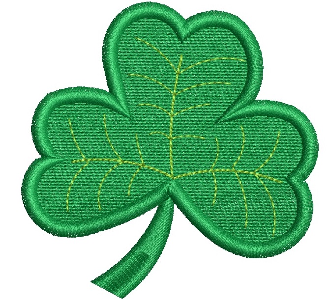 Lucky irish clover patch Machine Embroidery Designs, instantly download 