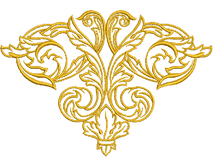 Scroll Corner machine embroidery design – instantly download 