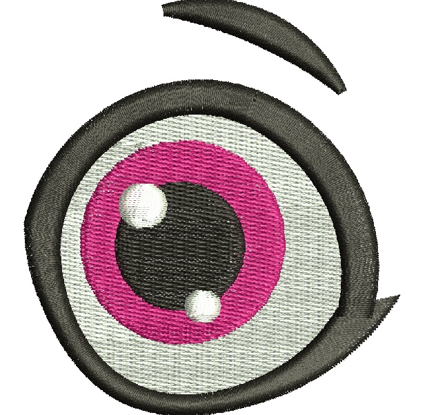 Raspberry Eye with Heart for Soft Toys – Machine Embroidery Design 