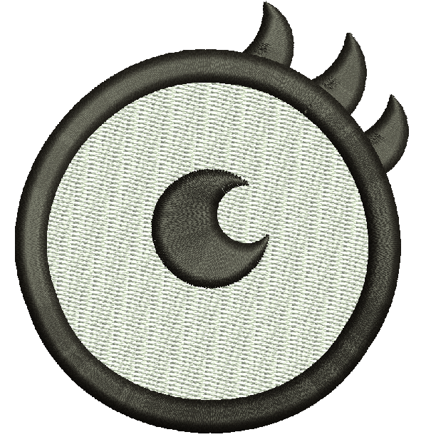 Round Eye Machine Embroidery Design for Soft Toys 