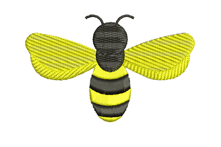  Bee Machine Embroidery Design 