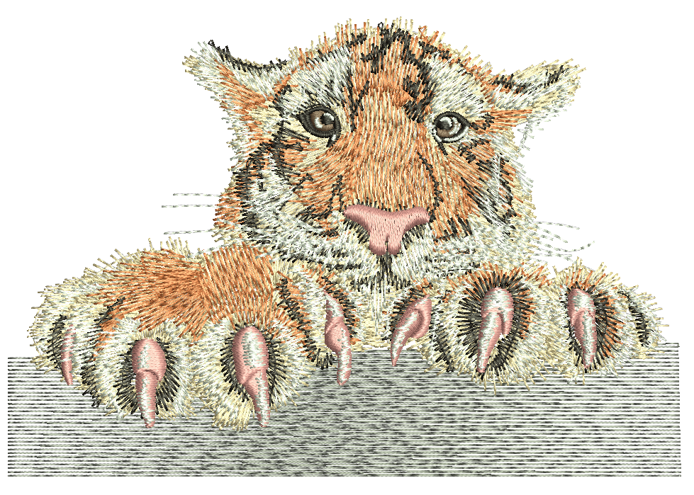 Tiger Machine Embroidery Design - tested, instantly download