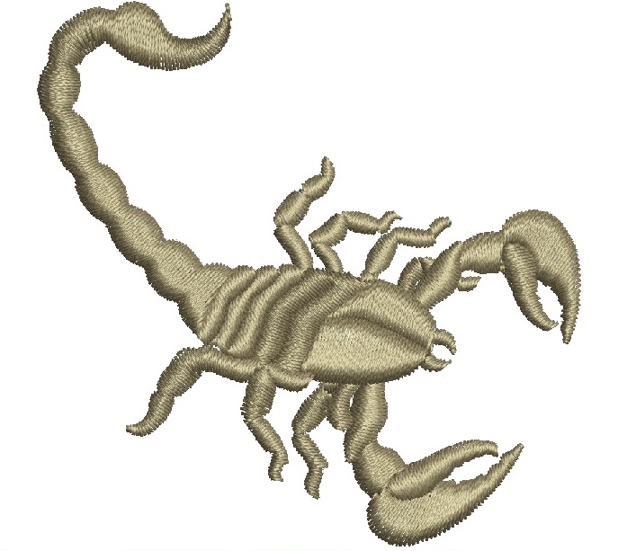 Scorpion Machine Embroidery Design 