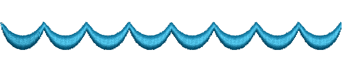 Wave Border Machine Embroidery Design 
