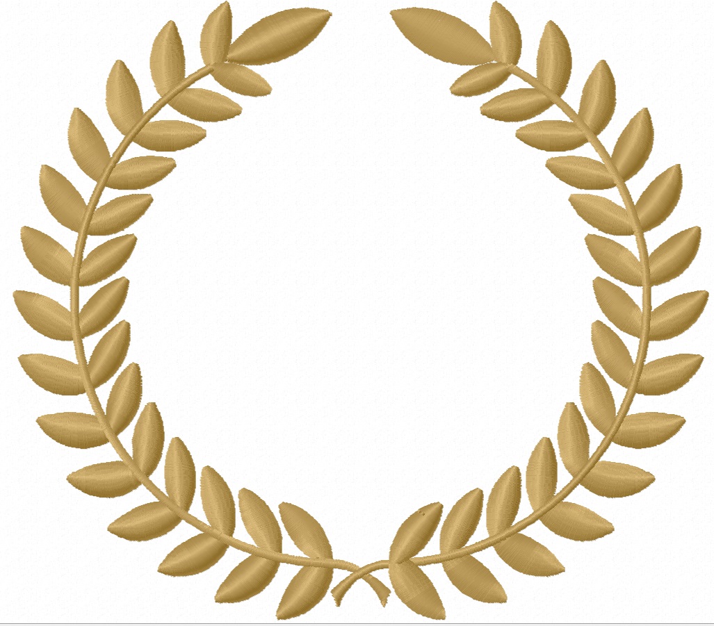 Laurel wreath Machine Embroidery Design 