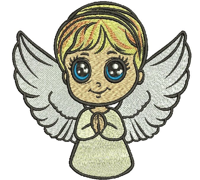Angel Machine Embroidery Design 