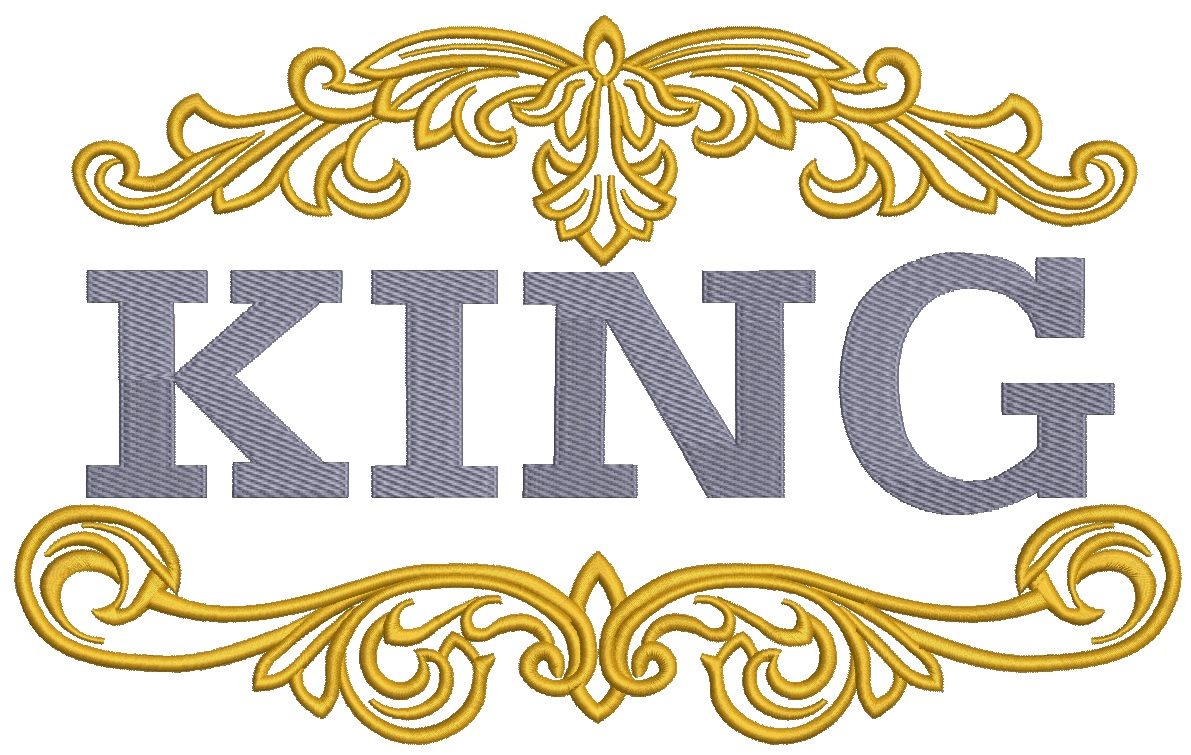King Crown Machine Embroidery Design 