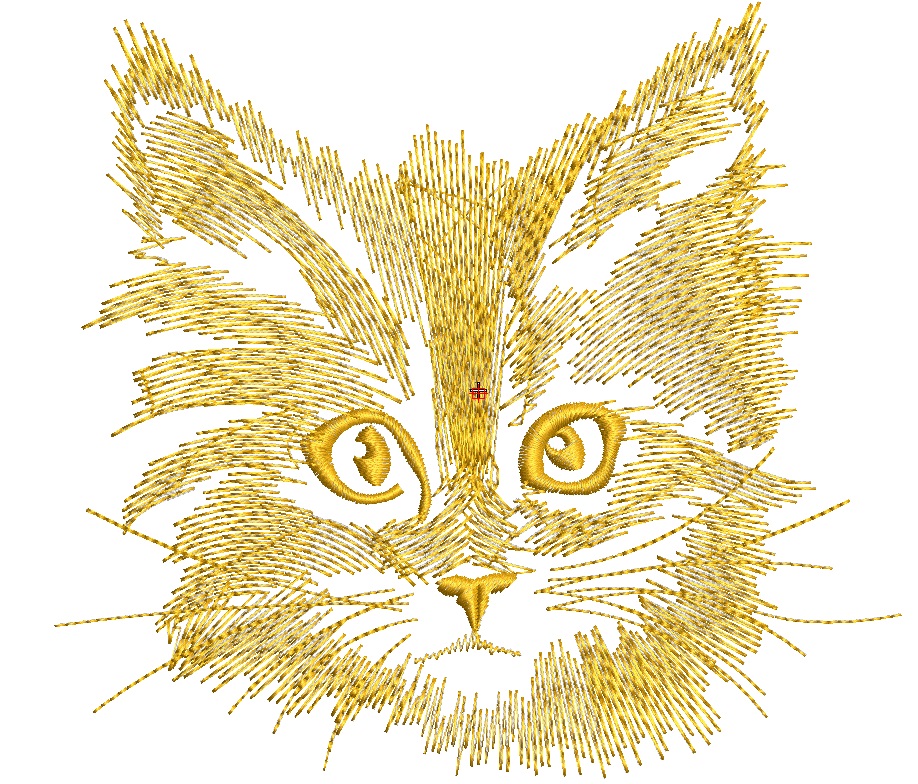 Cat in Pocket Machine Embroidery Design  